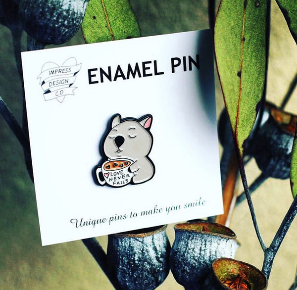 Winnie the Wombat Enamel  Pin