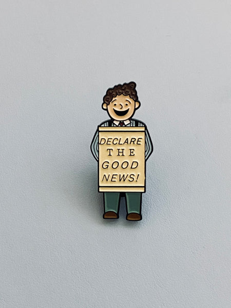 PUFFIN POSTAL - LIMITED EDITION - JIMMY DECLARE THE GOOD NEWS ENAMEL PIN