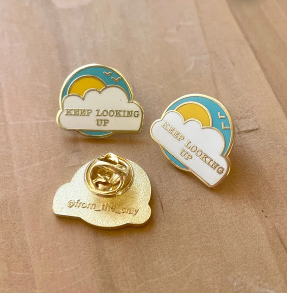 Keep Looking Up Hard Enamel Pin