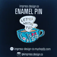 *** CLEARANCE *** Tea - Letter Writing Fuel Enamel Pin