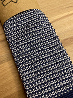 NAVY BUDS KNITTED TIE