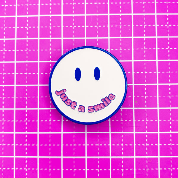 ***CLEARANCE*** Just a Smile Enamel Pin