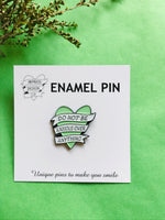 Do not be anxious over anything Enamel Pin