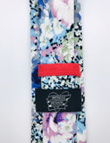 LILAC AND BLUES  FLORAL TIE